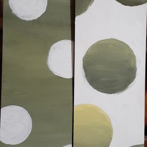 Abstract Handpainted Original Table Top Home Decor